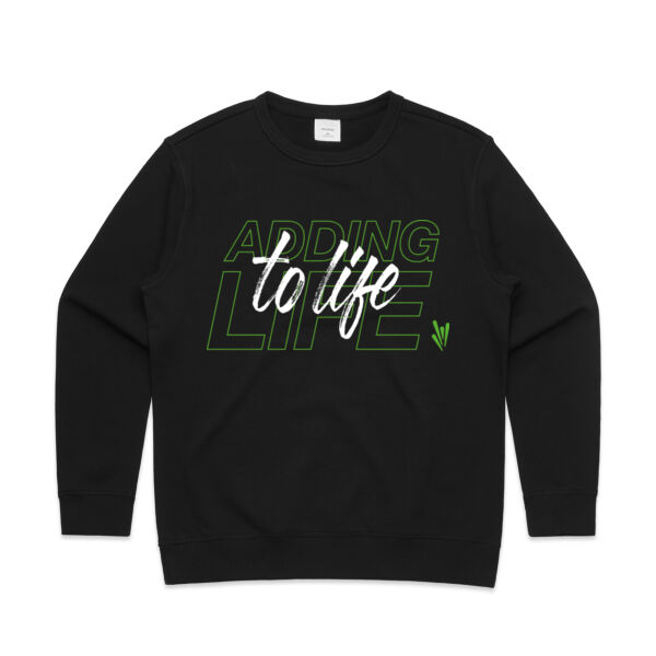 Adding Life To Life - Womens White on Green Print Thumbnail